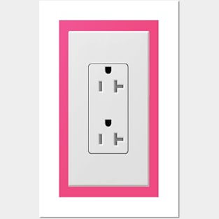 Prank Wall Outlet Sticker (Actual Size) Posters and Art